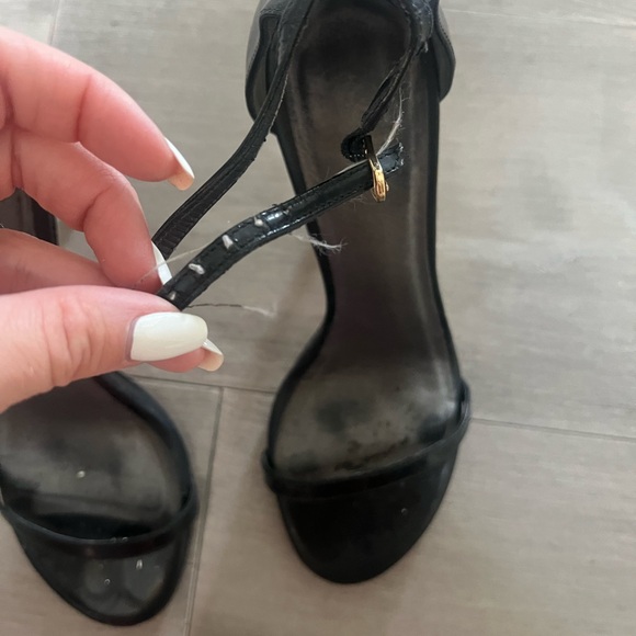 Stuart Weitzman Black Patent Leather Nudist size 6 - Picture 4 of 8